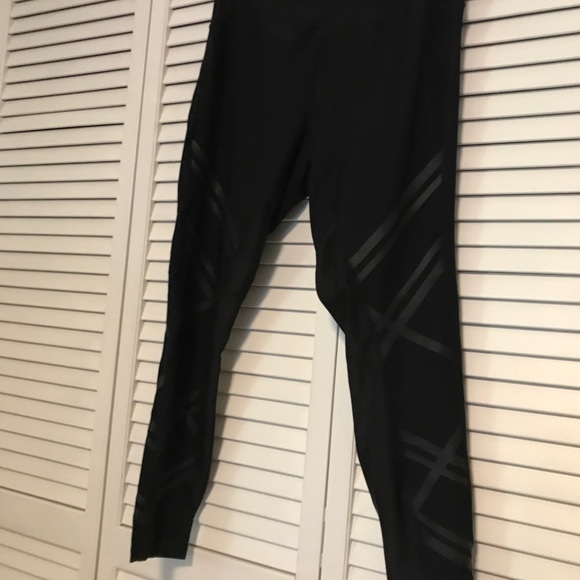 RBX BLACK MESH HIGH WAISTED WORKOUT LEGGINGS - Picture 9 of 11